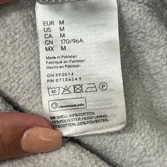 H&M Basic Divided NASA Grey Hooded Top Sweater Size Medium - Picture 5 of 6